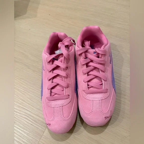 Puma Posie Pink and Lavender Alert Kids Sneakers 2.5 c - Picture 2 of 8